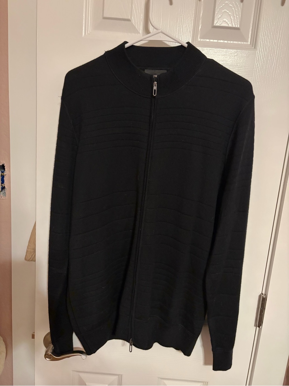 Emporio Armani Men’s Full-Zip Wool Blend Cardigan Sweater Jacket Size L